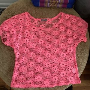 Mesh Pink Shirt